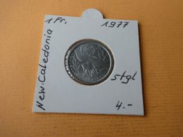 Nouvelle Caledonie 1977, 1 Franc   stgl.