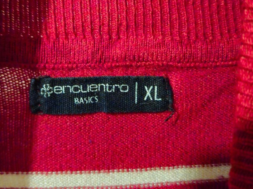 Maglioni & Felpe: Rollkragenpullover Rot/Weiss Gestreift, Grösse XL, Top! – Usato da Basel venduto da NikaV13 3