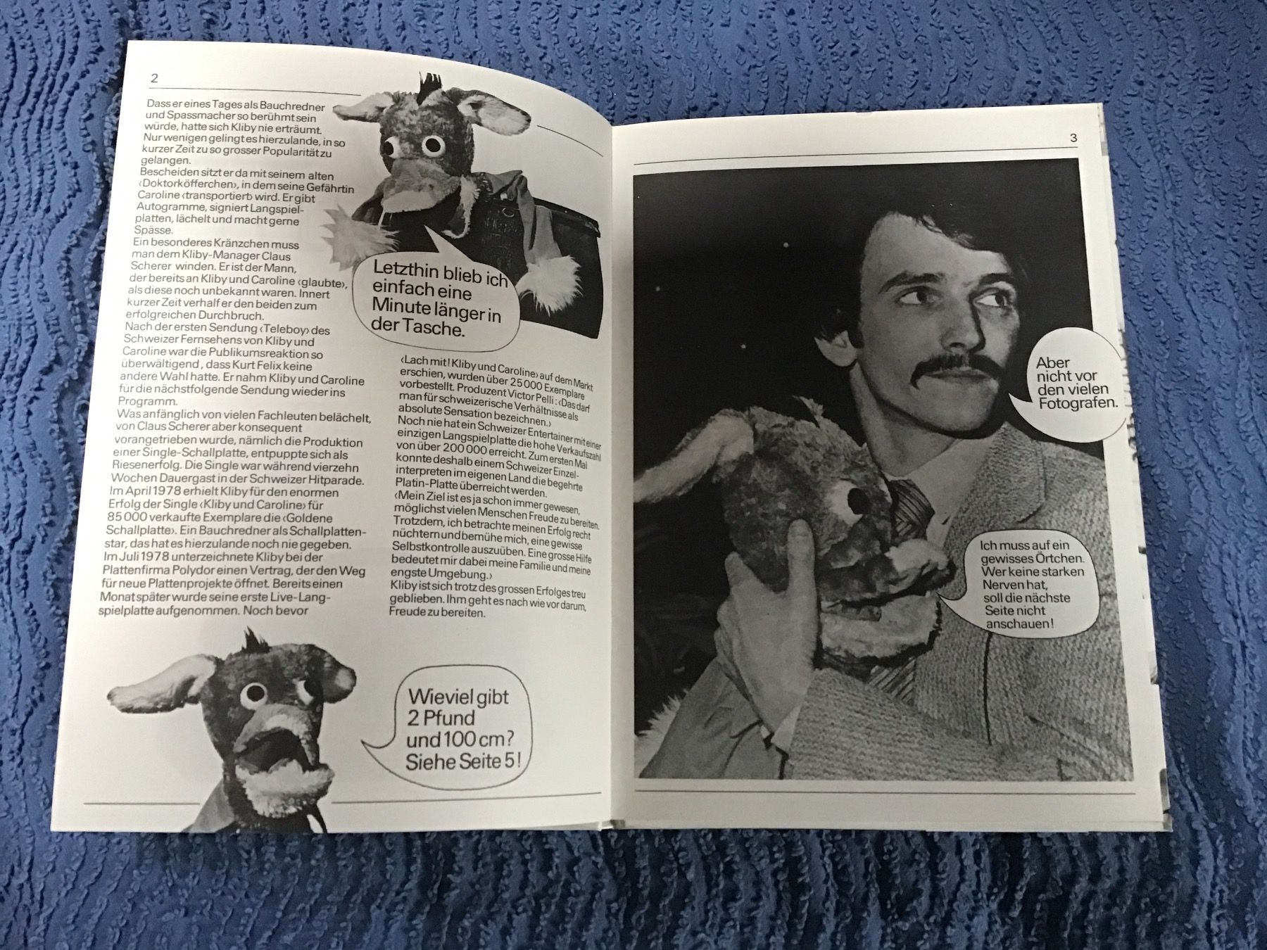 Livres: Kliby und Caroline, Buch und Poster mit Autogramm – D'occasion à Rüti ZH par Wernika1 1