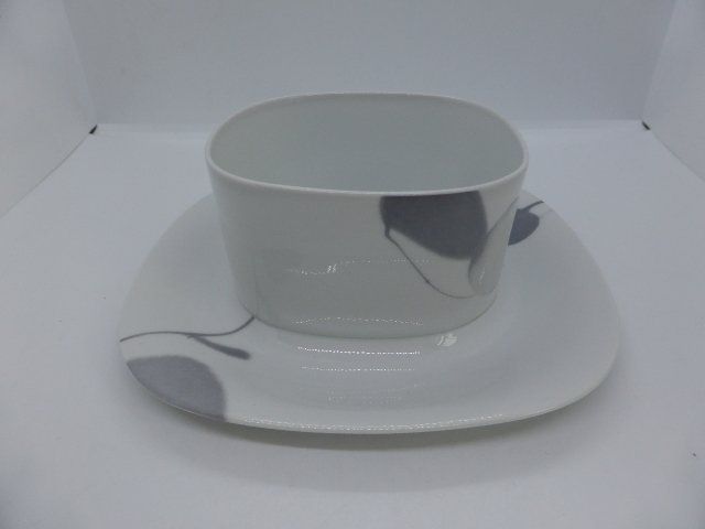 Ciotole: Saucière Langenthal décor TRANSITION blanc et gris – Usato da Porrentruy venduto da Kim017