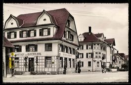 AK St. Margrethen, Gasthof zum Ineralbad mit Straßenpartie