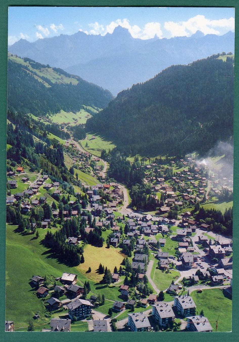Cartoline postali: Morgins, vue générale, ungelaufen, Grossformat – Usato da Sargans venduto da Hausi1951