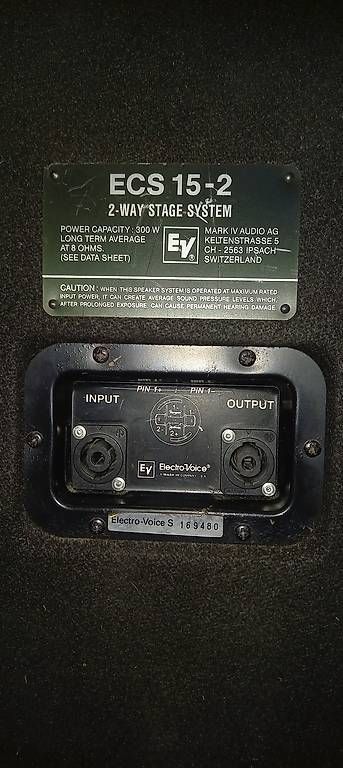 Casse acustiche: Electro Voice  ECS 15.2 – Usato da Buochs venduto da von_mzm8 1