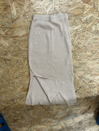 Native Youth cream maxi skirt with slit Size XS
