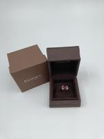 RUBIN RING MIT DIAMANTEN IN 750 WEISSGOLD