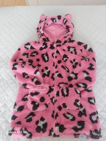 Pinke Kuscheljacke mit Ohren, Gr. 152/158, wie neu!