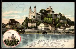 AK Aarburg, Wartburg Säli, Ortsansicht mit Schloss