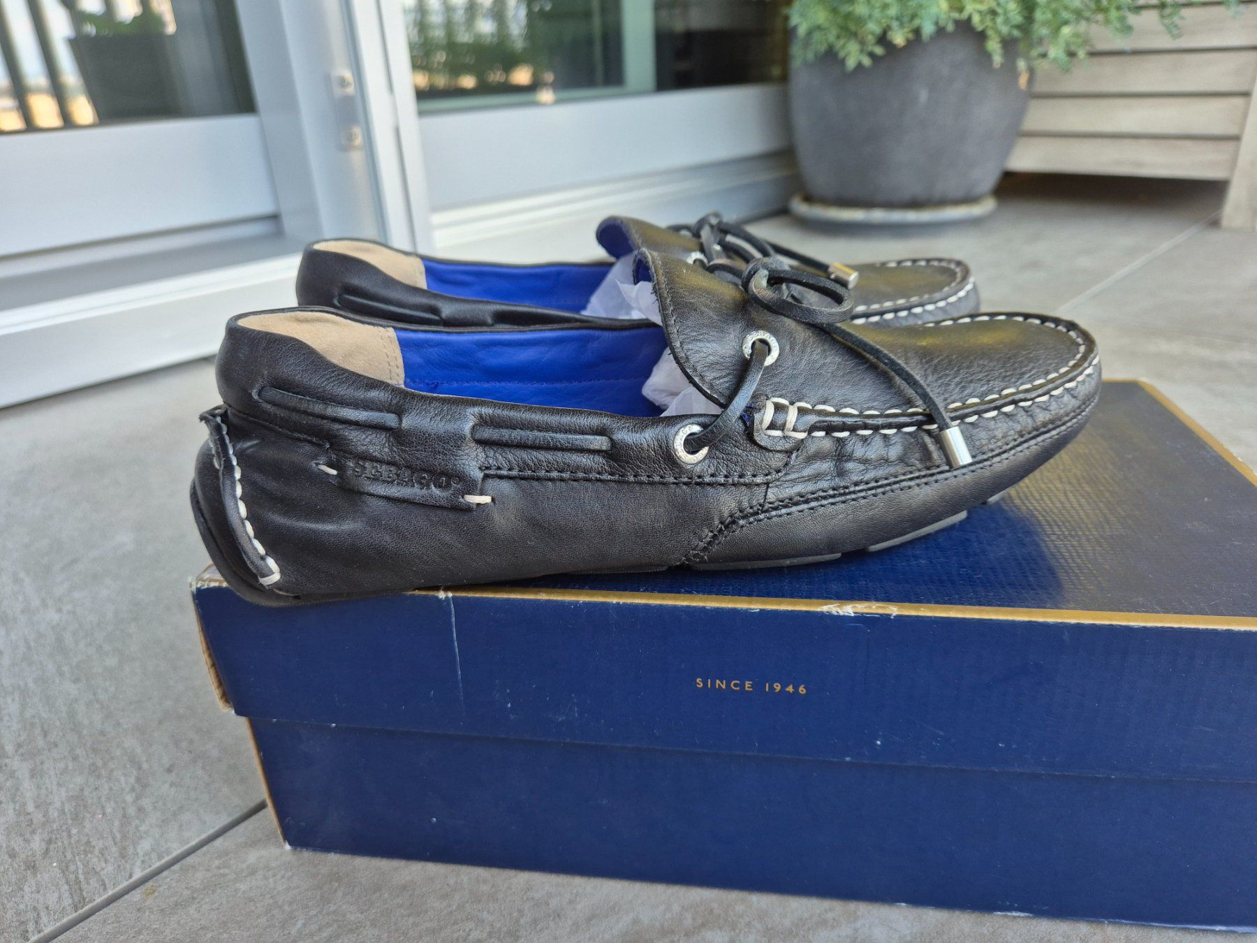 Sebago Scarpe da uomo: Mocassins Sebago cuir noir pointure 41 - NEUF – Nuovo e nell'imballaggio originale da Genève venduto da Talhinho 2