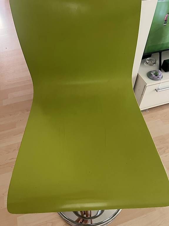 Sgabelli: 3x Barhocker grün mit Metallfuss – Usato da Zürich venduto da ej_01