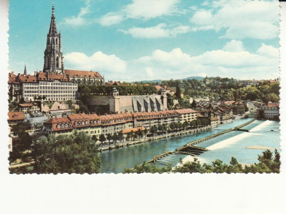 Cartoline postali: Bern Münster und Aare ca. 1960 – Usato da Bürglen TG venduto da StampGraf