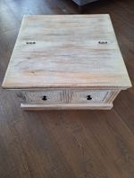 Couchtisch Massivholz, weiss, vintage