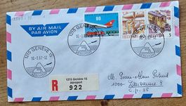 Lettre avec obl. Spéciale GENEVE-Aeroport 10.3.87
