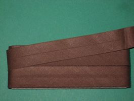 Schrägband braun 2cm/1cm breit