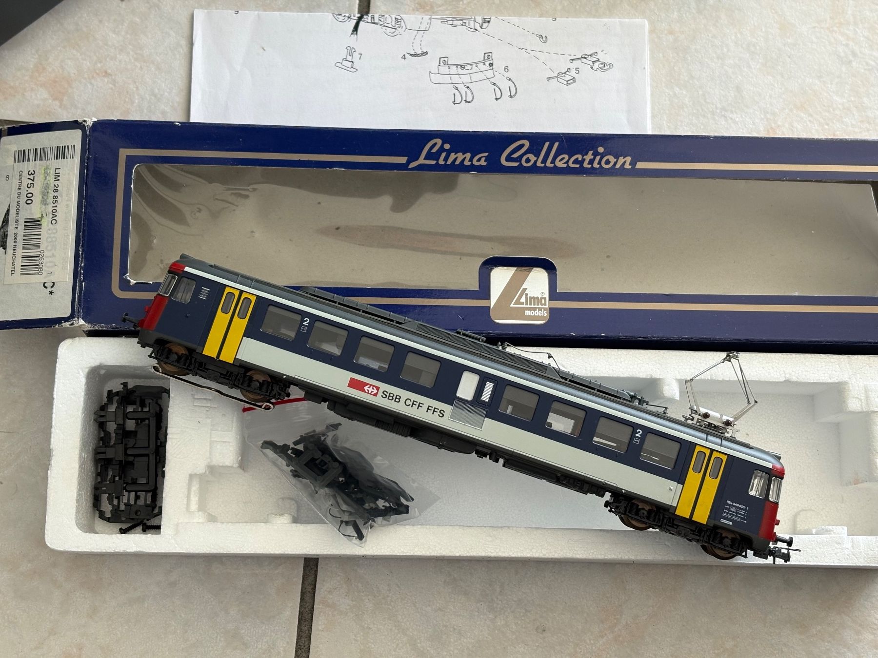 Lima Modellini di ferrovie: Lima 28 8510 Elok RBe 4/4 SBB – Usato da Hauterive NE venduto da eriamch 2