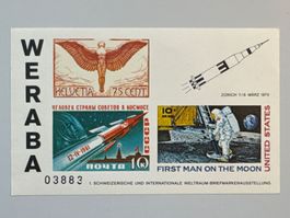 1970 WERBA Weltraum Briefmarkenausstellung, nummeriert