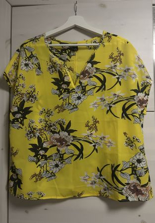 Chemisier jaune à fleurs - Taille 40 - État impeccable!
