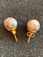 Ohrstecker Jaspis, Braun/Rosa, 11mm