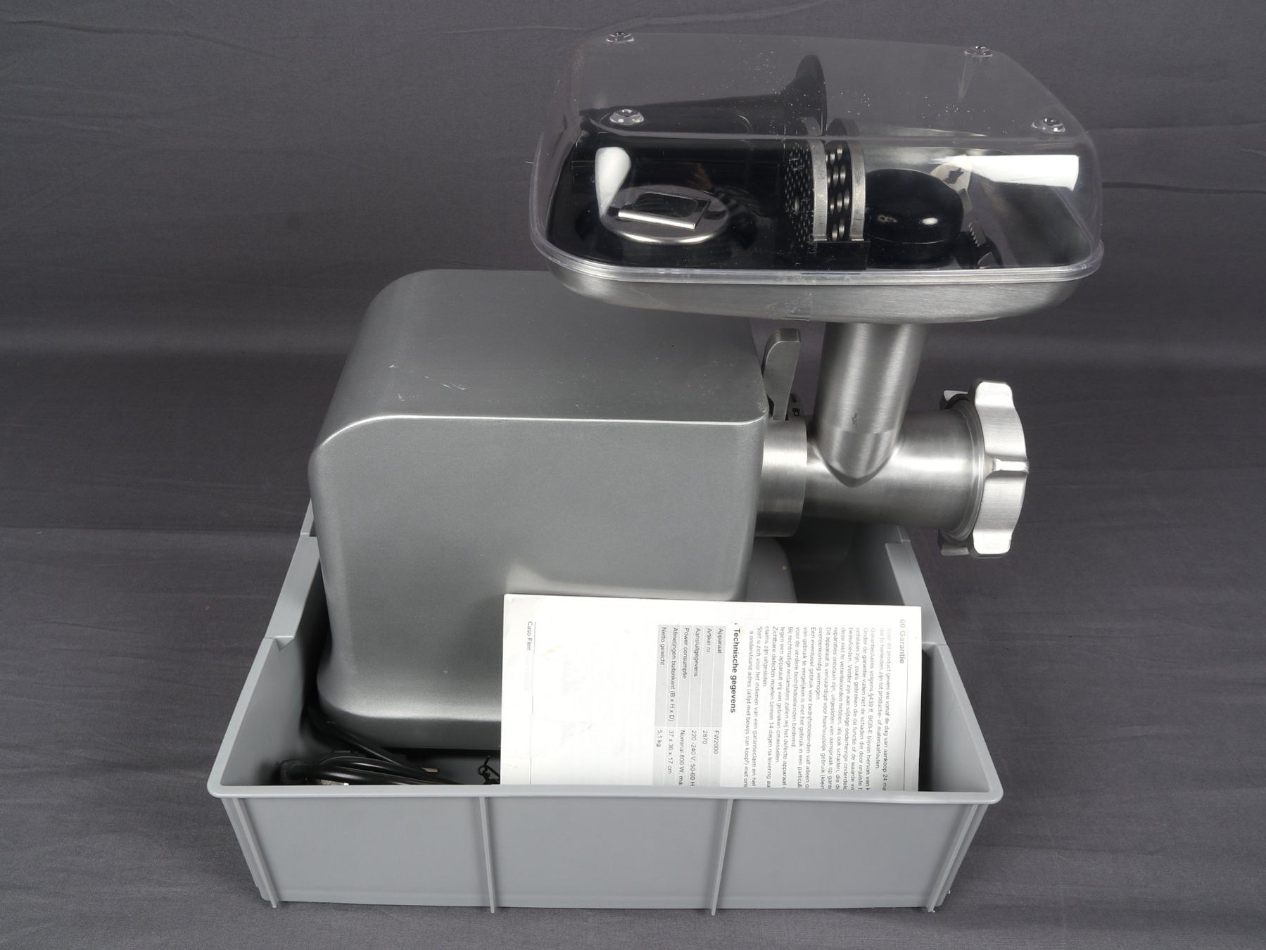 Appareils de cuisine: CASO DESIGN Fleischwolf FW2000 – D'occasion à Steinen par Restwert_Steinen 8