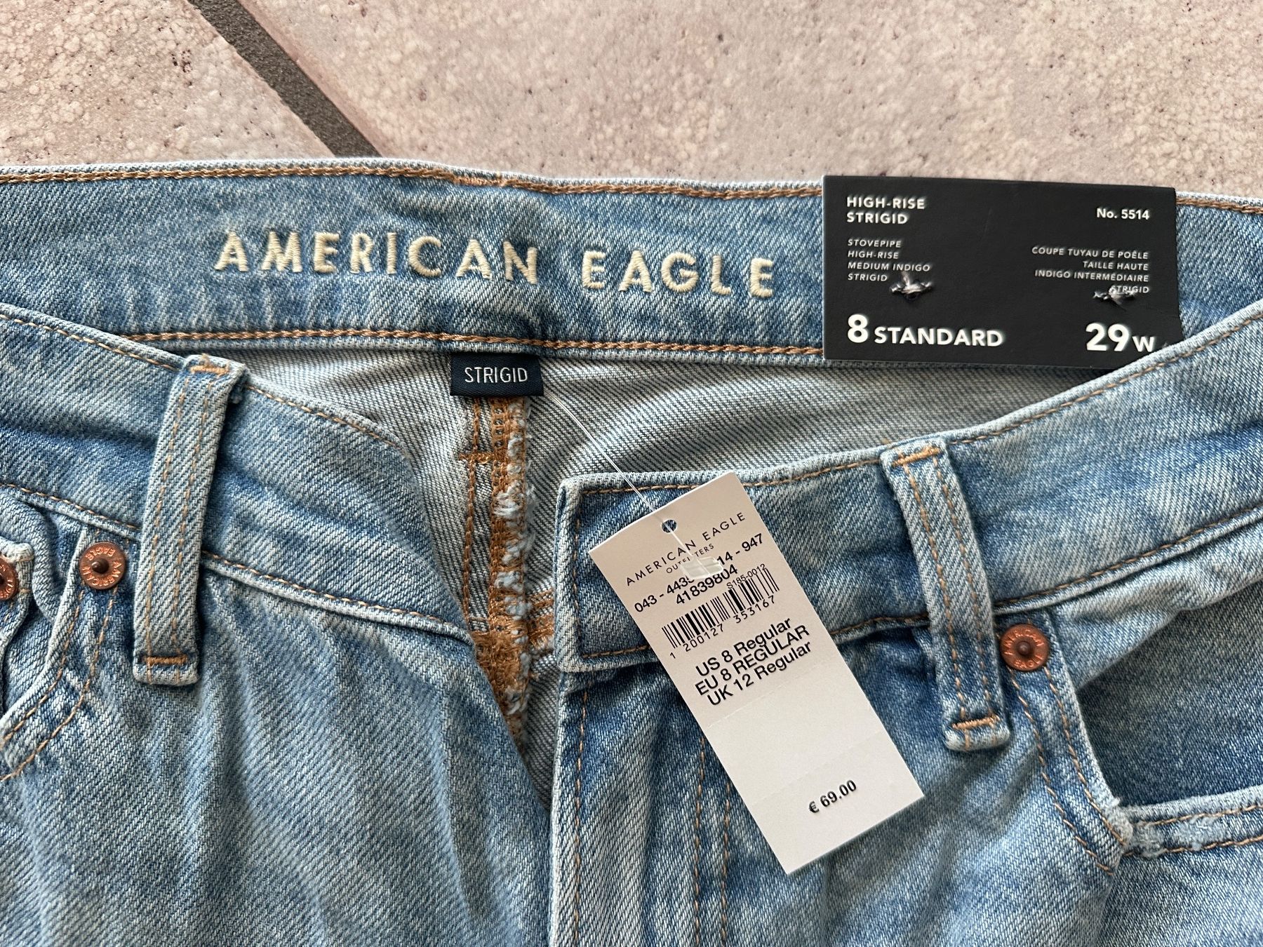 American Eagle Jeans: American Eagle - Strigid High-Waisted Stovepipe Jeans – Nuovo e nell'imballaggio originale da Rümlang venduto da NStucki 4