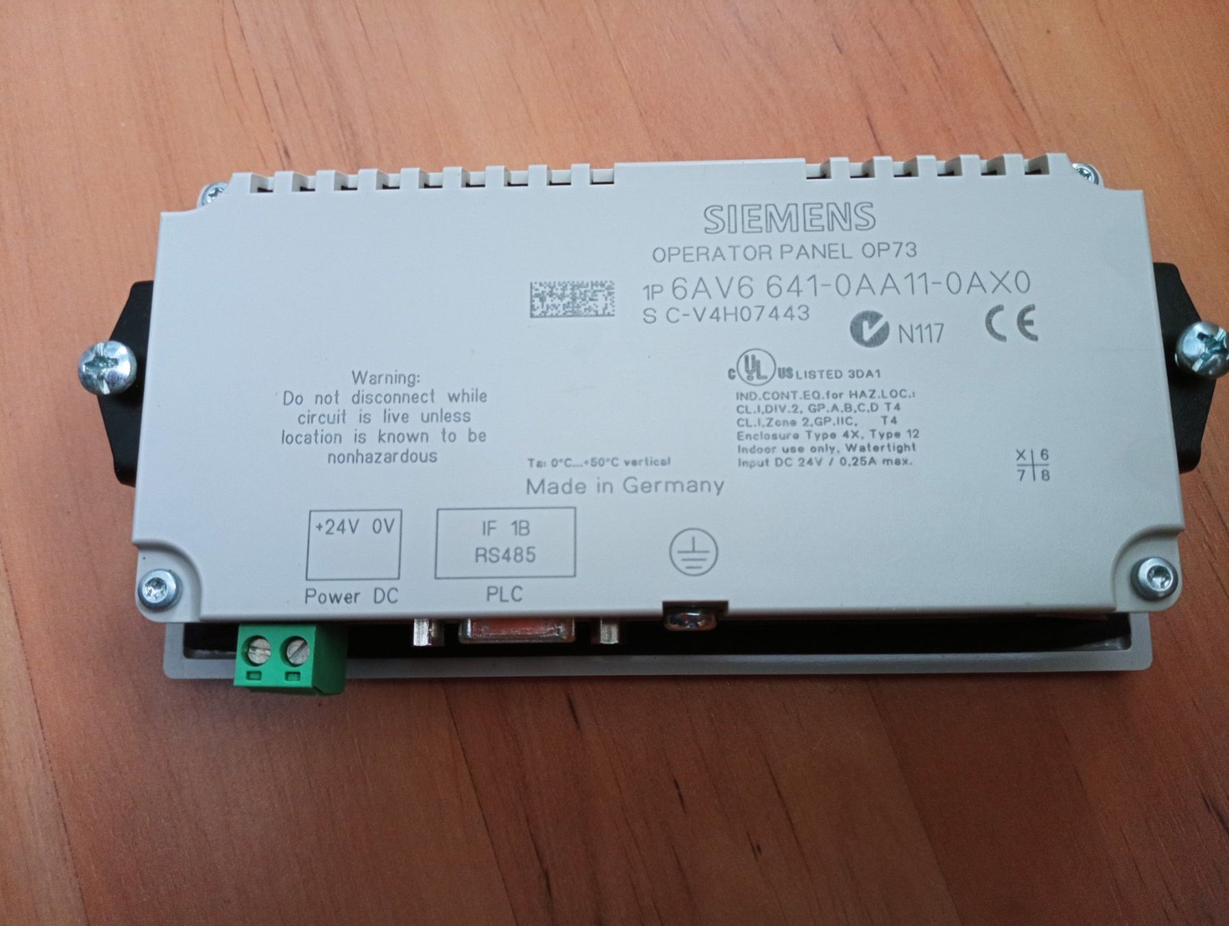 Siemens Elektronikbauteile: Siemens SIMATIC Operator Panel OP73 / 6AV6641-0AA11-0AX0 – Gebraucht aus Ufhusen von HKSC 1