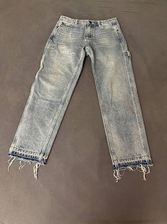 Blaue Flared Jeans
