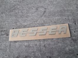 Volvo BESSER Logo Aufkleber /Sticker, Spiegelfolie, Top! Neu