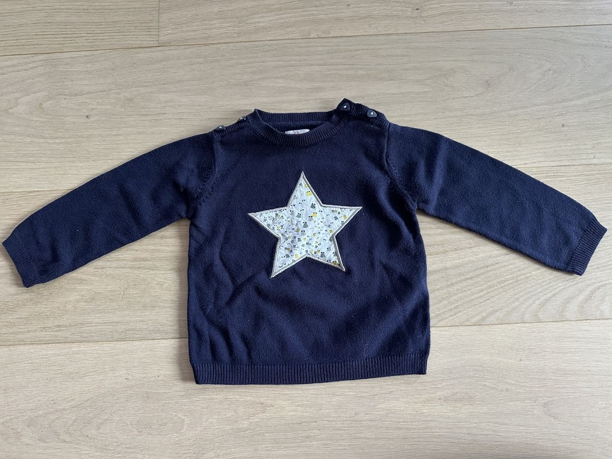 Pulls et sweat-shirts: Pull sweat 18 mois étoile bleu marine  – Neuf (Voir description) à Collonge-Bellerive par tan_rn2p