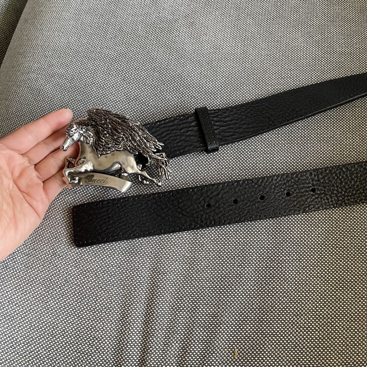 Gucci Cinture: Rare Gucci Pegasus leder gürtel, gr. 85 – Nuovo (secondo la descrizione) da Bern venduto da dek_7bjd 2