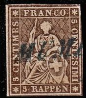 22 G Stabstempel blau MUHEN, St. Nr. 2412