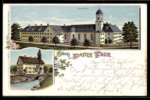 Ansichtskarten: Litho Unterengstringen, Kloster Fahr, Kl – Gebraucht aus Berlin von bartko-reher