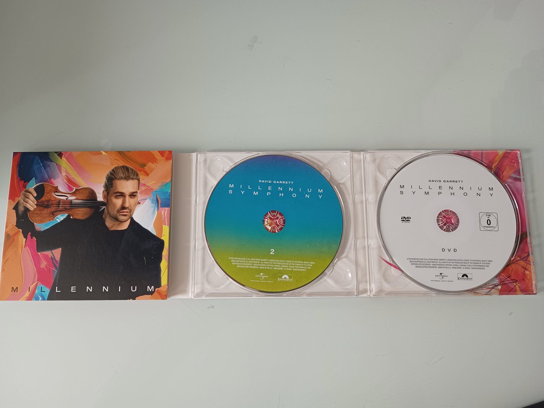 CD: DAVID GARRETT - Millenium Symphony - 2CD + 1DVD – Usato da Mels venduto da akaBella 2