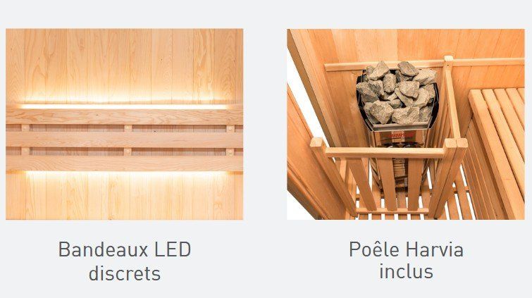 Sauna & Accessori: Sauna vapeur Zen 6 places LED Pack – Nuovo e nell'imballaggio originale da Martigny venduto da ShowroomXL 3