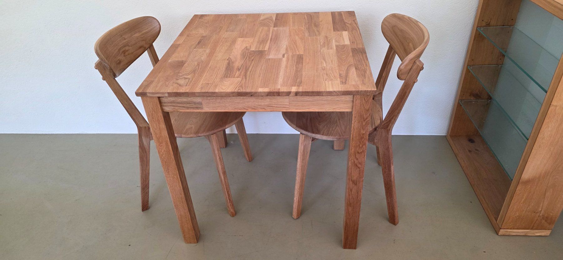 Set di tavolo e panche: Bistrotisch Set Eiche massiv neu – Nuovo e nell'imballaggio originale da Lützelflüh-Goldb venduto da Rampenverkauf_72_