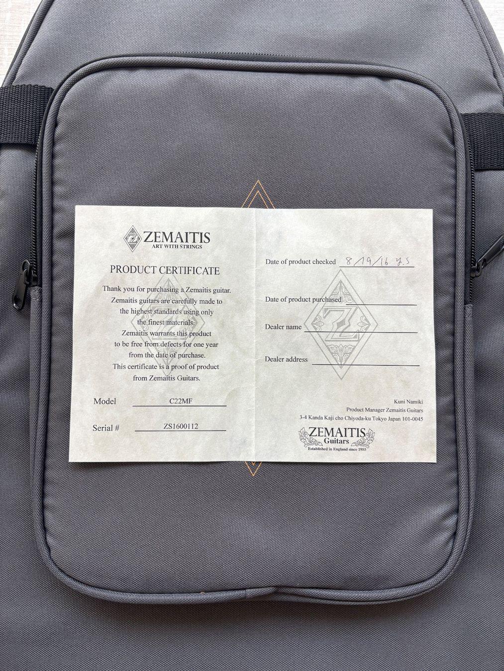 Strumenti musicali: Zemaitis C22MF – Nuovo (secondo la descrizione) da Visp venduto da Toro6 8