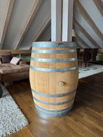 Holzfass Eiche ca 225L Dekofass mit Metallreifen 437