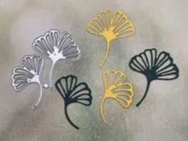 Stanzschablone Nr. 296, Ginkgo 2er Set (Sizzix geeignet)