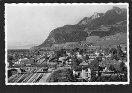 .Aigle VD , Quartier de la Gare , gel. 1944