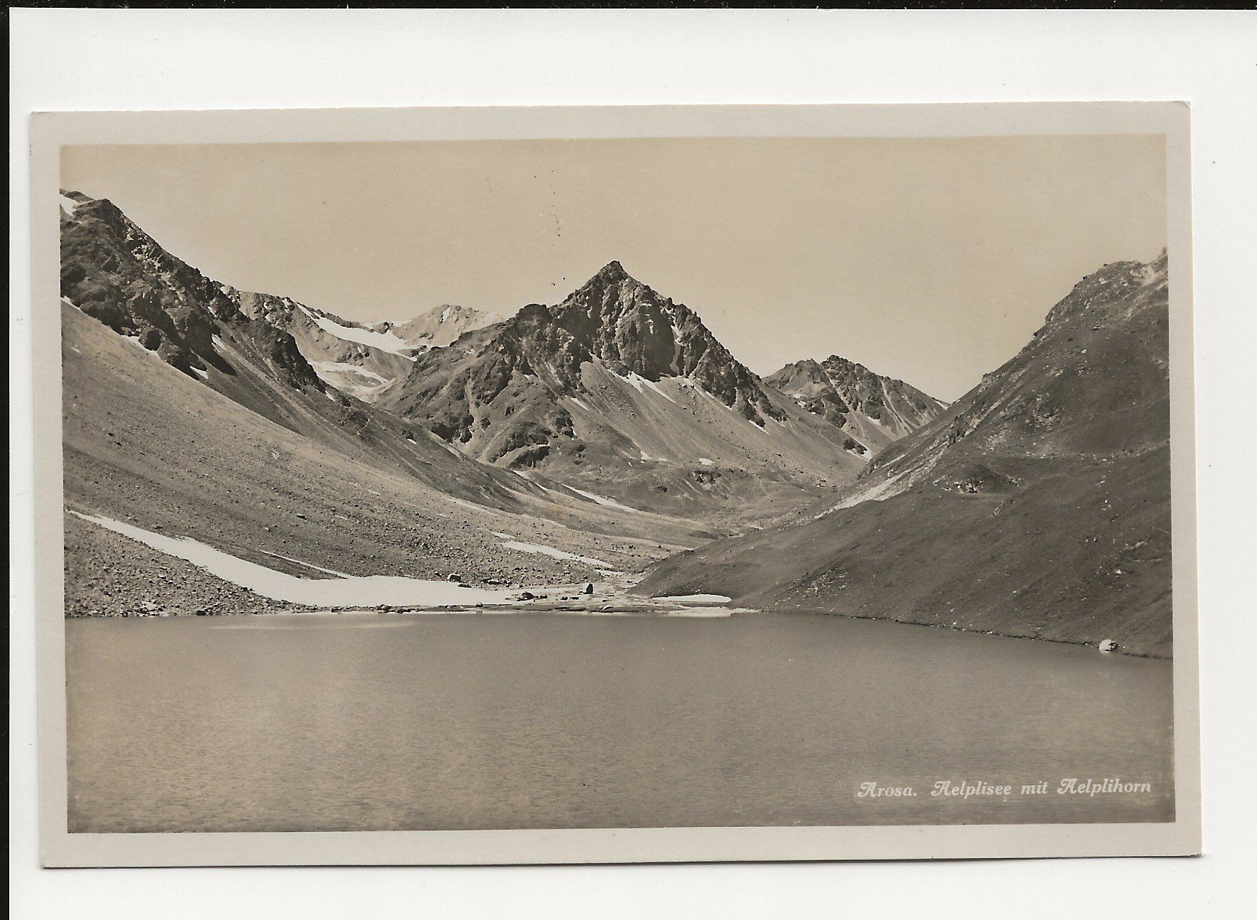 Cartoline postali: AK ca.1920 Arosa , Aelplisee mit Aelplihorn – Usato da Greifensee venduto da 315WDO