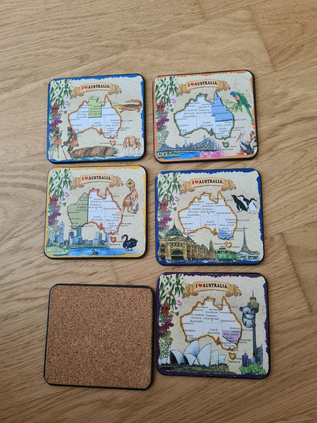 Untersetzer: Untersetzer I love Australia 6er Set  – Gebraucht aus Horw von Mirii91 1