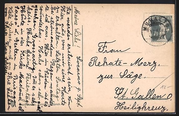 Cartoline postali: AK Locarno, Casa rustica – Usato da Berlin venduto da bartko-reher 1