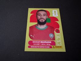 Panini FIFA Fussball WM 2026 Sticker Noussair Mazraoui MAR 5
