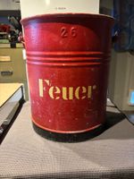 Ascheneimer, sehr alt, Metalleimer