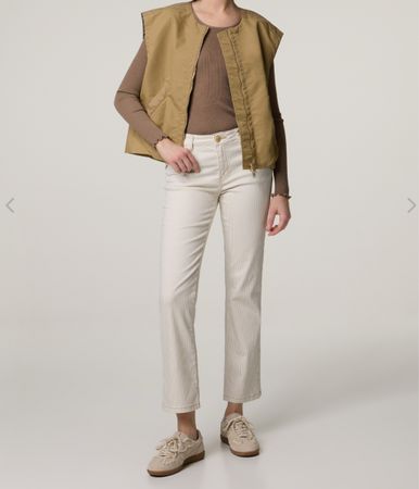 Mos Mosh Ashley Cream Jeans Grösse 27 slim beige creme