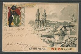 Carte P de 1900 ( St.Gallen )