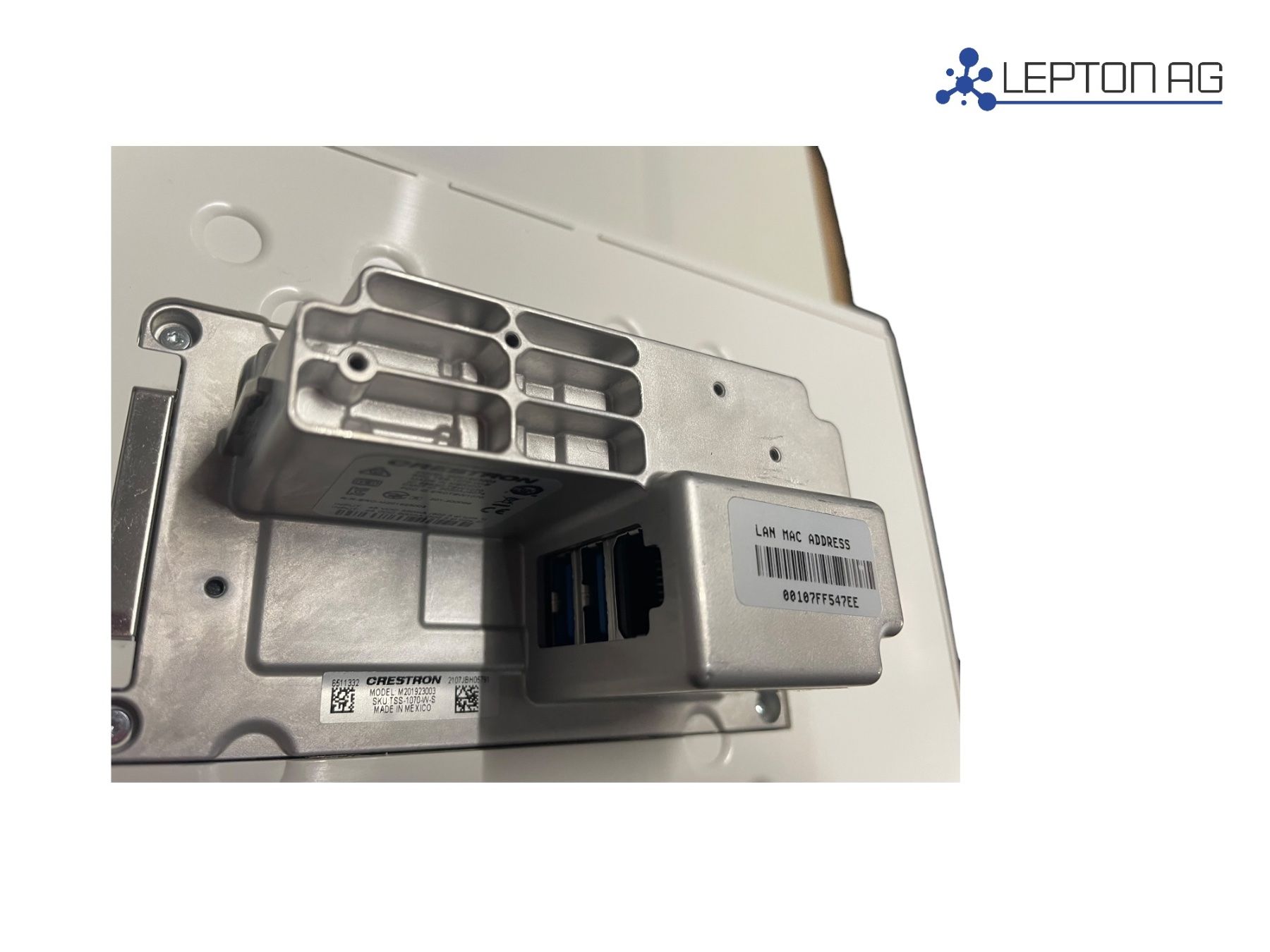 Crestron Sistema di controllo: Crestron TSS-1070-W-S Touchpanel/ In Room 10" – Usato da Niederdorf venduto da LeptonAG 4