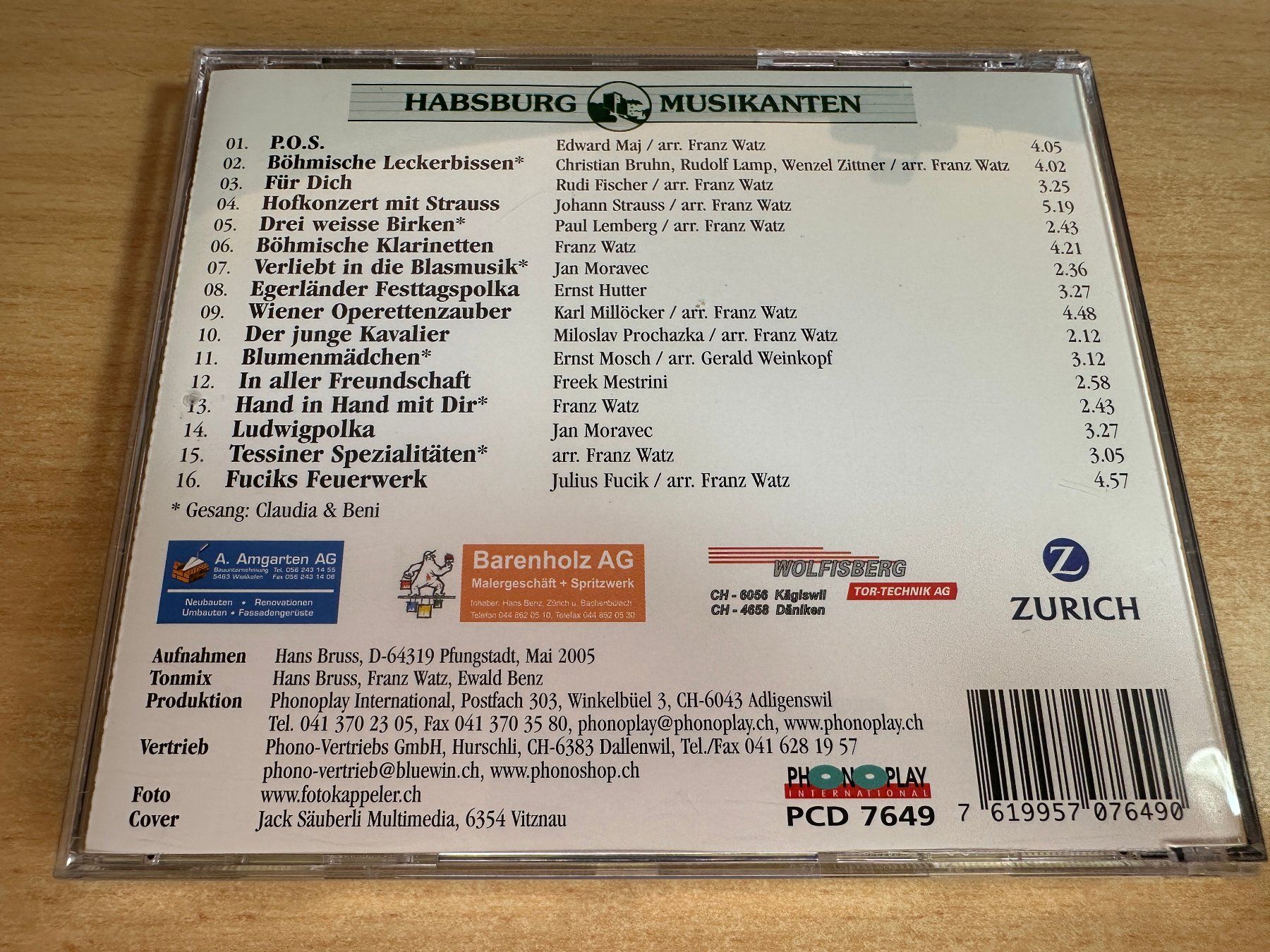 CDs: U6 Various - Habsburg Musikanten – Gebraucht aus Rikon im Tösstal von Alpenmutz 1