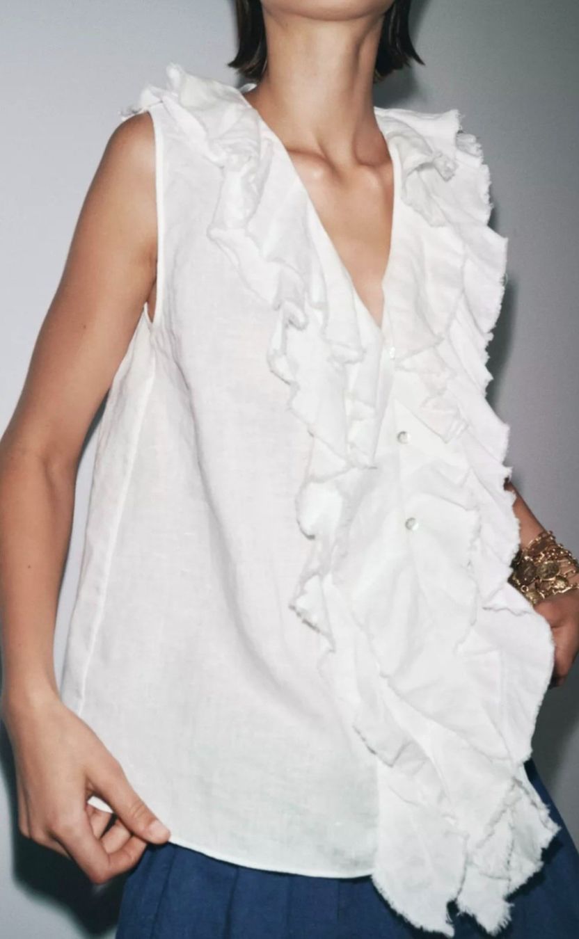 Zara Camicette: LEINENBLUSE ZARA NEU – Nuovo e nell'imballaggio originale da Biberist venduto da Soleda67