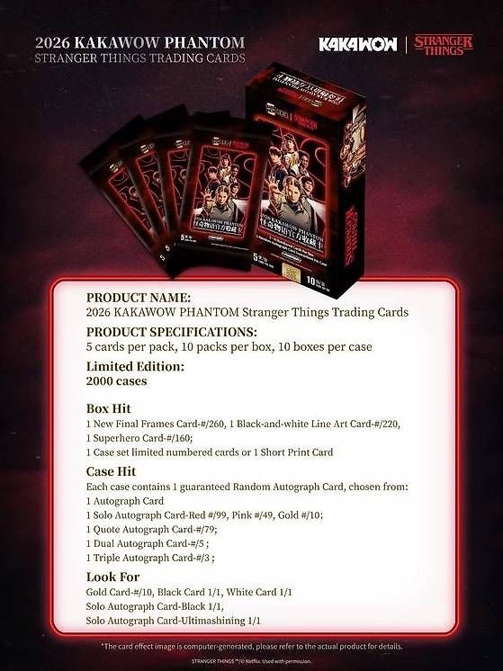Carte collezionabili: 2026 Kakawow Phantom Stranger Things Sealed Case 10 Box – Nuovo e nell'imballaggio originale da St-Légier-Chiésaz venduto da SwissCardReserve 6
