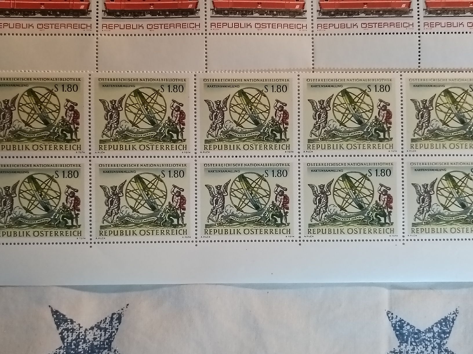 Tutti i francobolli: 5 BRIEFMARKEN BOGEN ÖSTERREICH – Nuovo (secondo la descrizione) da Sargans venduto da Polifemo58 3