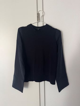 Elegante dunkelblaue Bluse von COS, XS